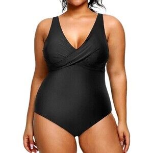 Elegant Black One-Piece Swimsuit